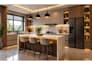 create realistic 3d interior design for bathroom kitchen and living room
